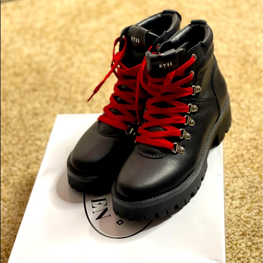 Steven Madden ankle lace up booties                            Size 8.5